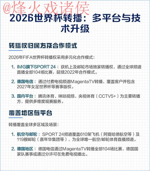 2026世界杯直播入口:热门平台推荐 2026世界杯直播入口:热门平台推荐